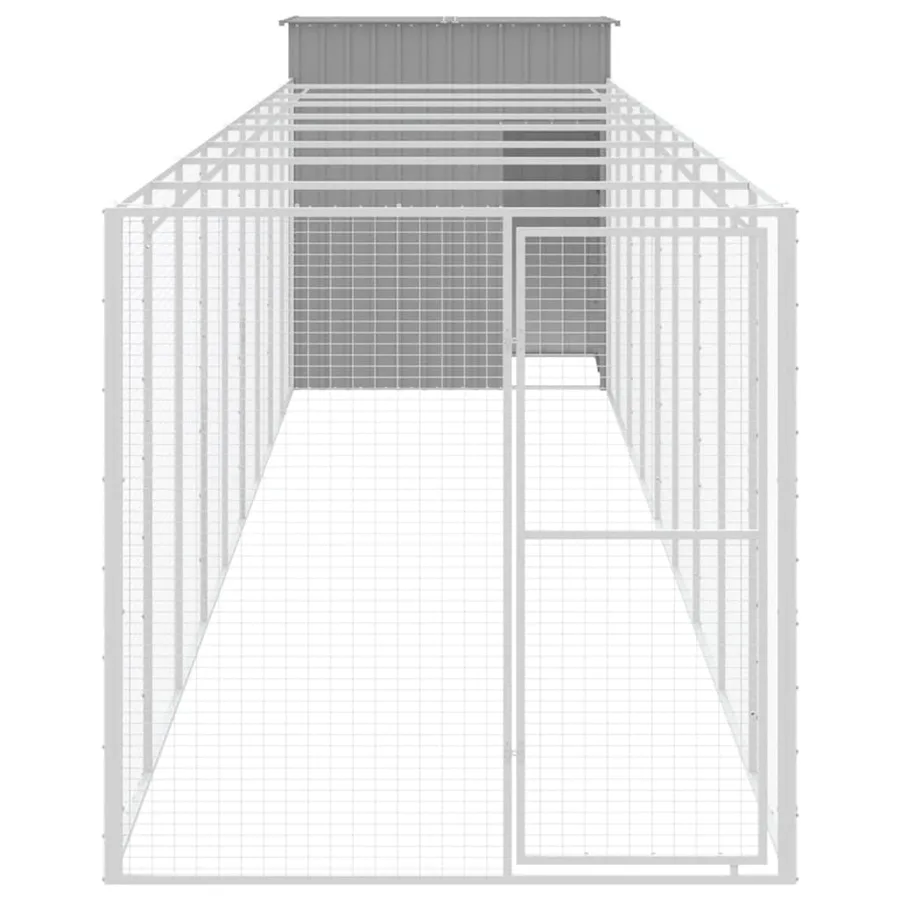 Niche pour chien avec cour gris clair 165x1067x181 cm - 3
