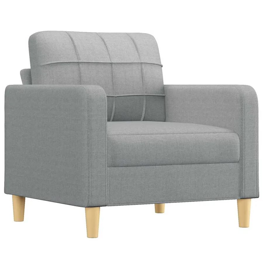 Fauteuil Gris clair 60 cm Tissu - 2