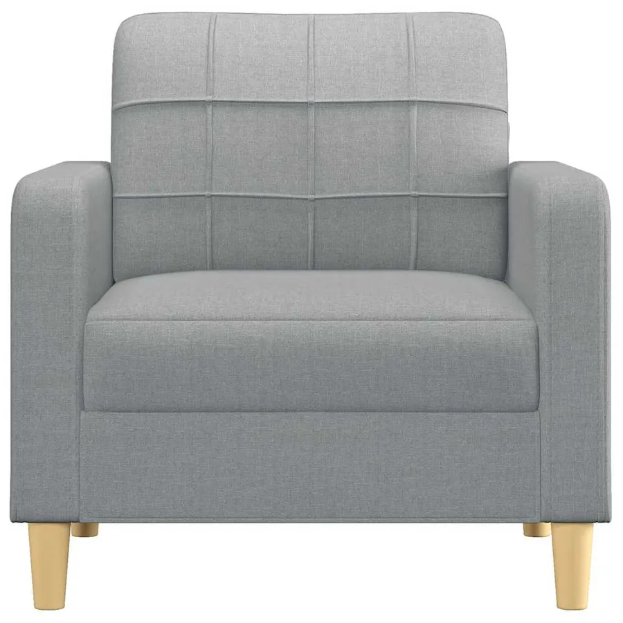 Fauteuil Gris clair 60 cm Tissu - 3