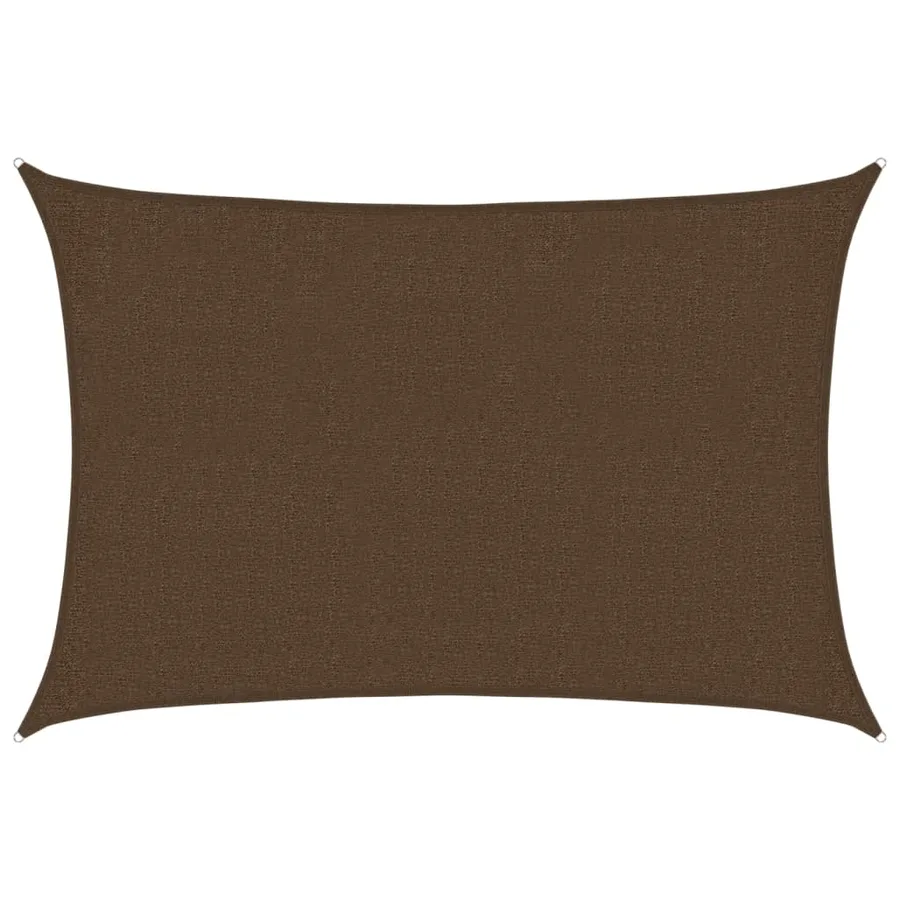 Voile d'ombrage 160 g/m² Marron 2x2,5 m PEHD - 2