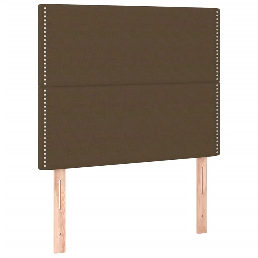 Sommier à lattes de lit avec matelas Marron foncé 90x200 cm - 5