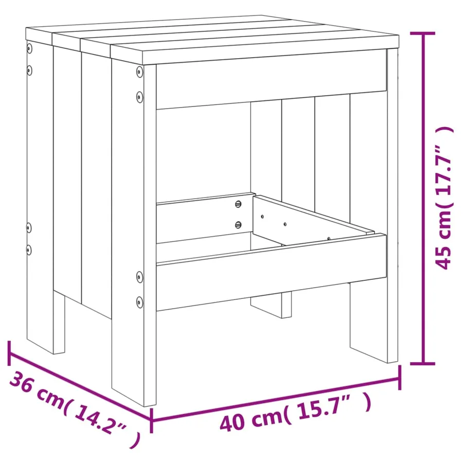 Ensemble à manger de jardin 13 pcs bois massif de Douglas - 10