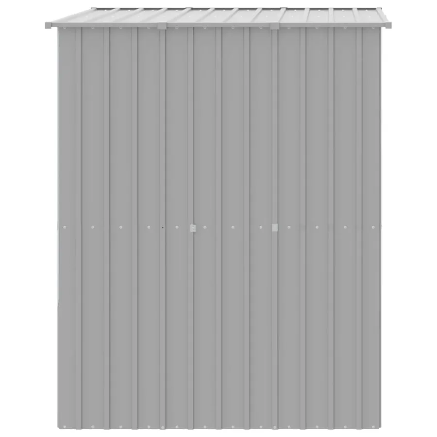Niche pour chien avec toit gris clair acier galvanisé - 4