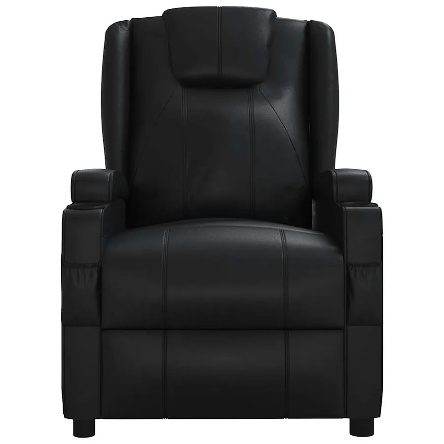 Fauteuil inclinable Noir Similicuir - 3