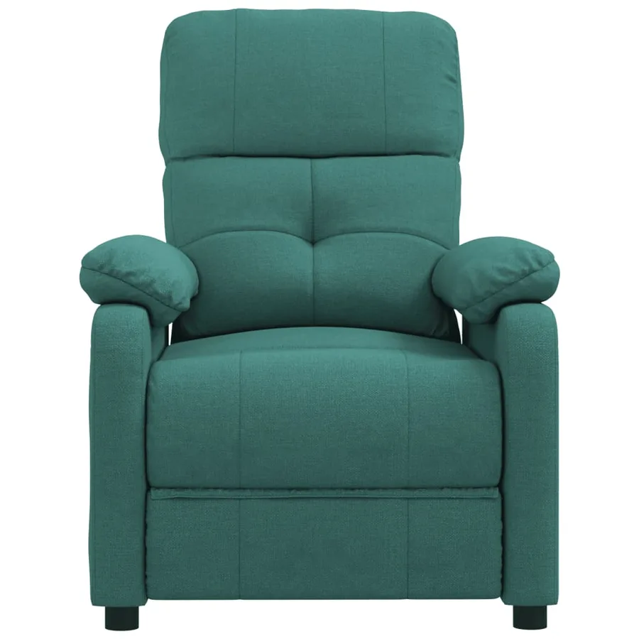 Fauteuil de massage Vert foncé Tissu - 3