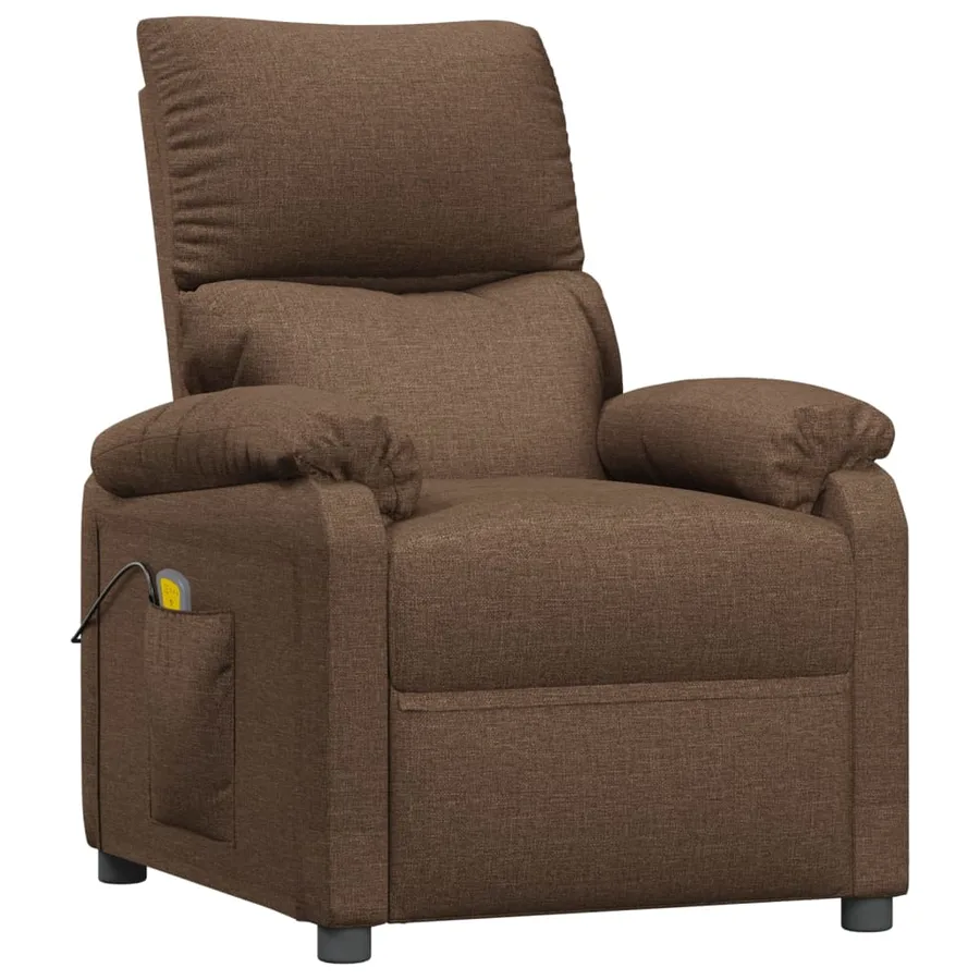 Fauteuil de massage Marron Tissu - 3