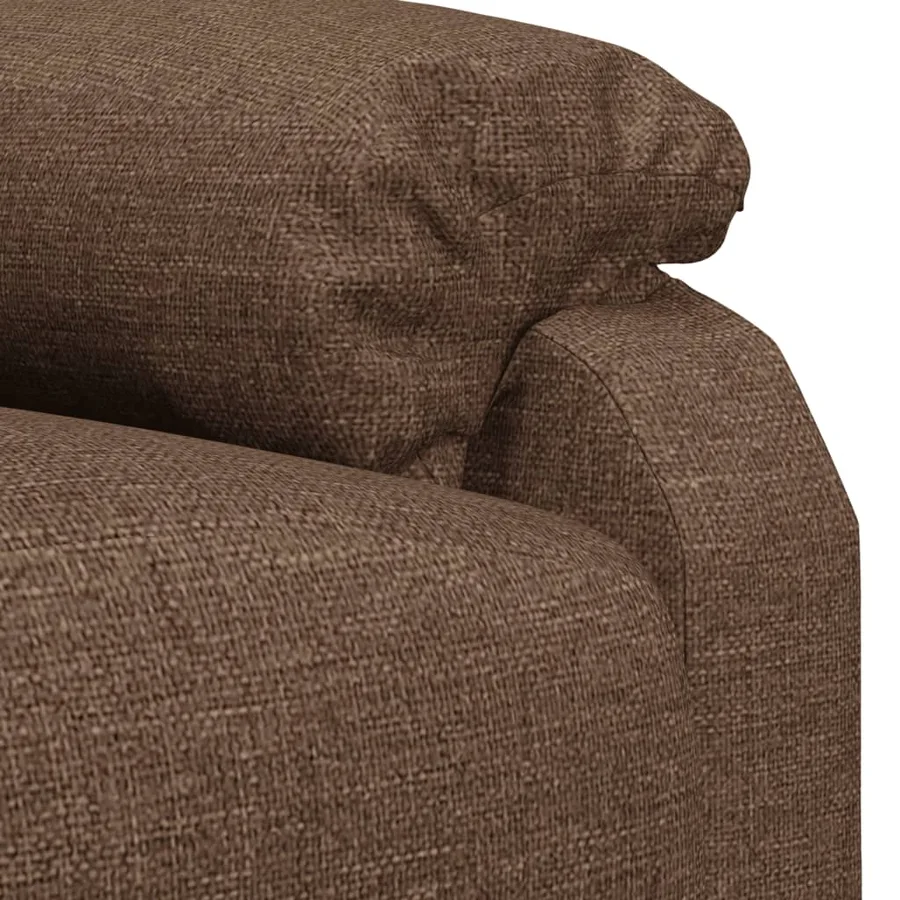 Fauteuil de massage Marron Tissu - 8