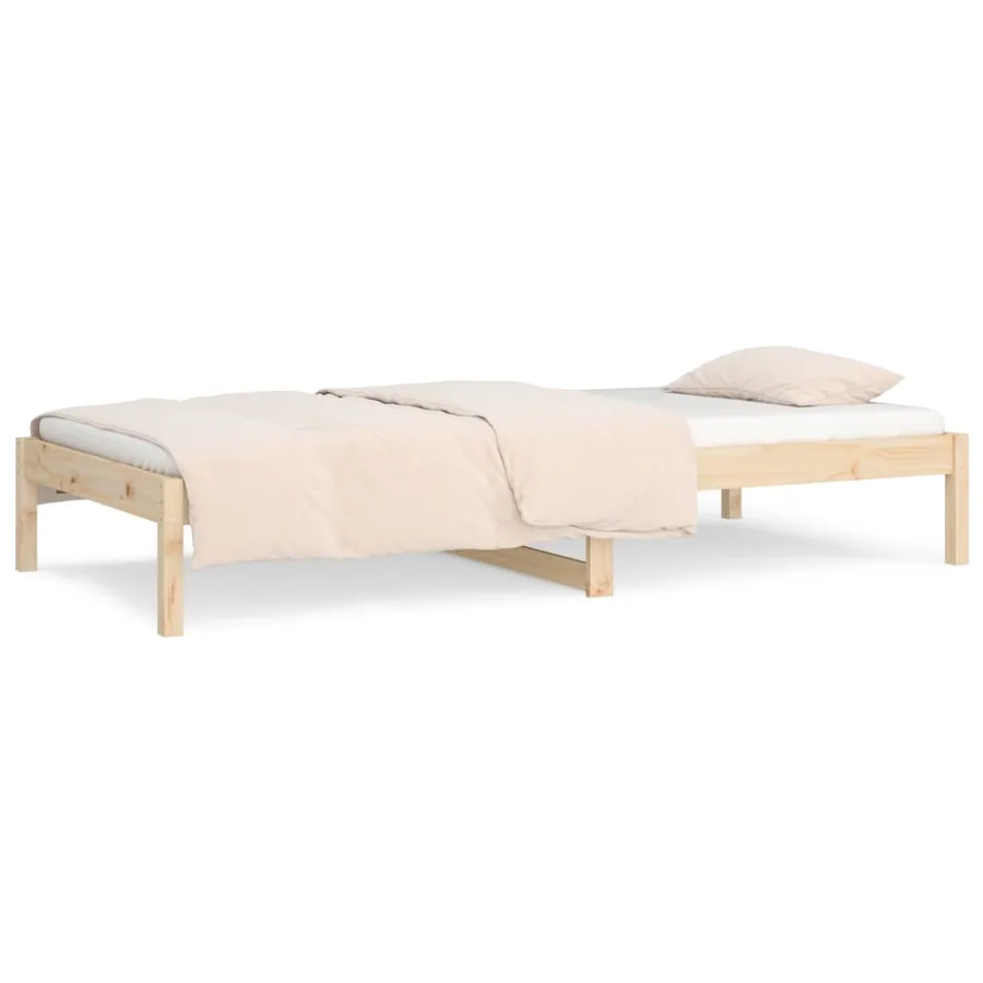 Lit de jour sans matelas 90x200 cm bois de pin massif - 5