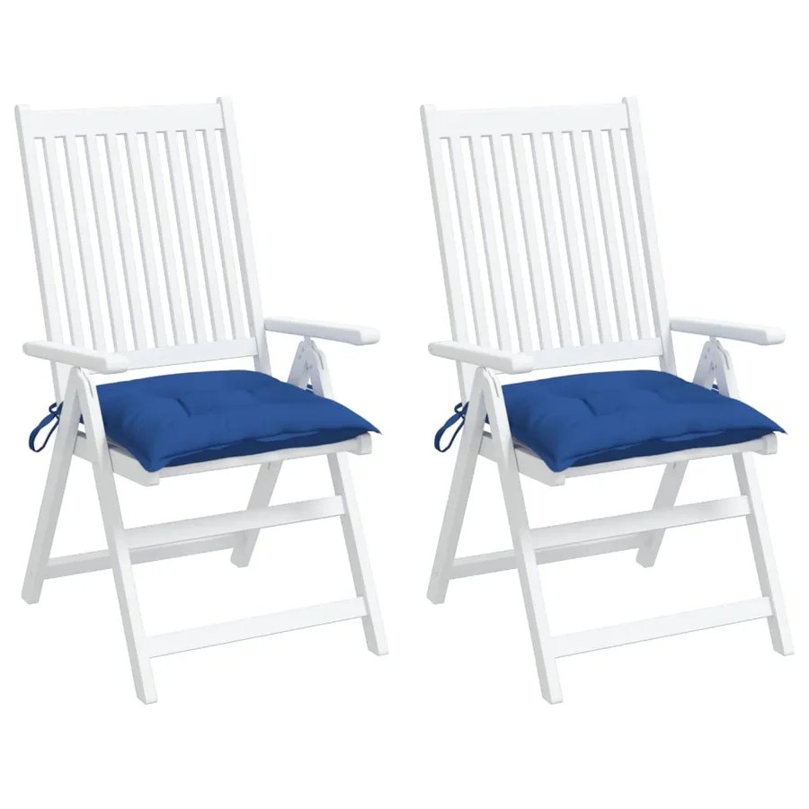 Coussins de palette lot de 2 bleu 50x50x7 cm tissu oxford - 4