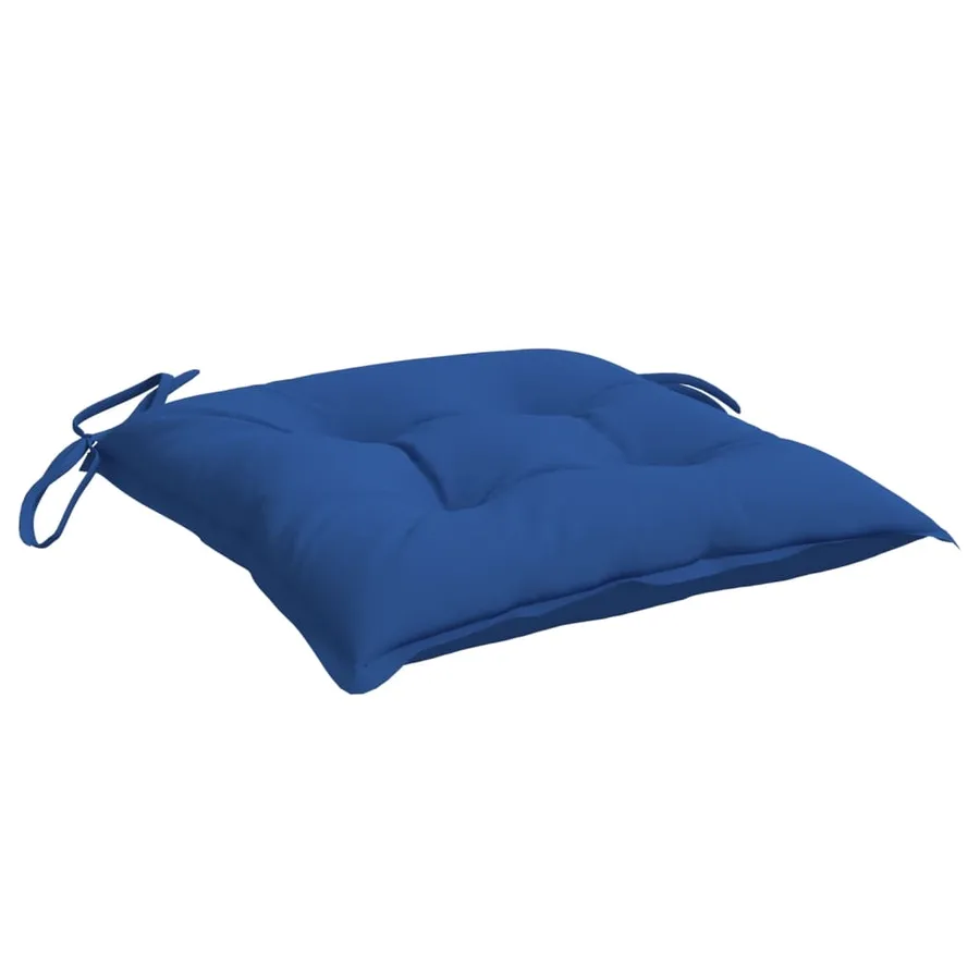 Coussins de palette lot de 2 bleu 50x50x7 cm tissu oxford - 5