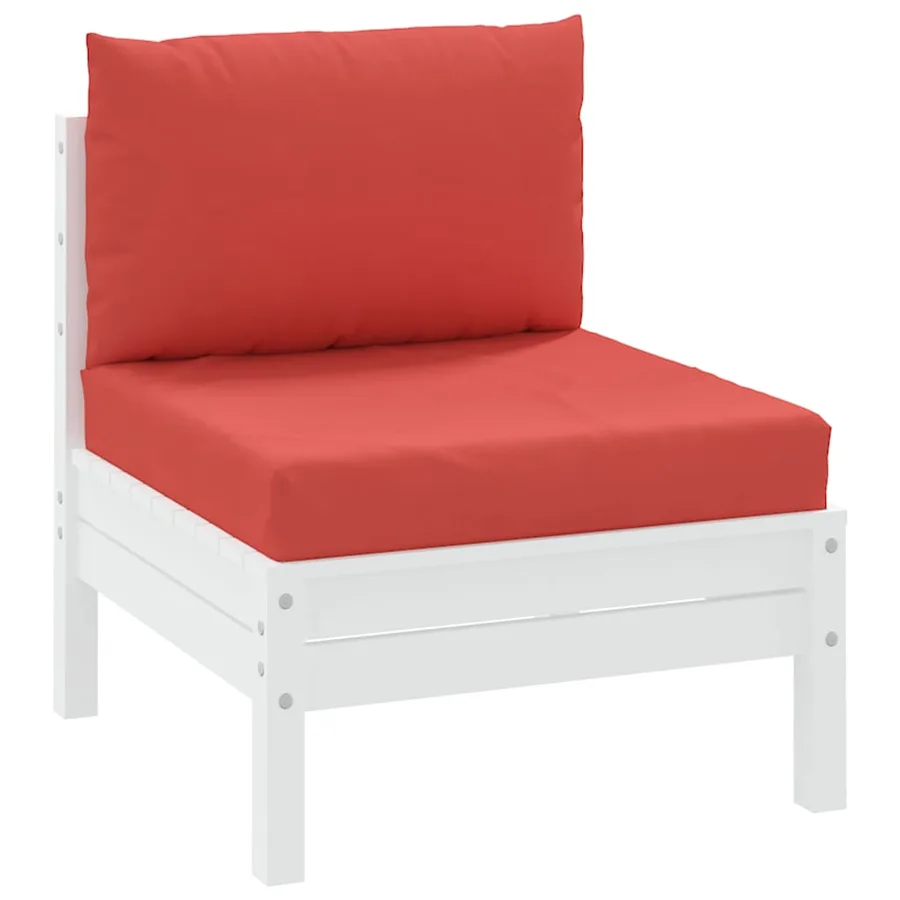 Coussins de palette lot de 2 rouge tissu oxford - 3