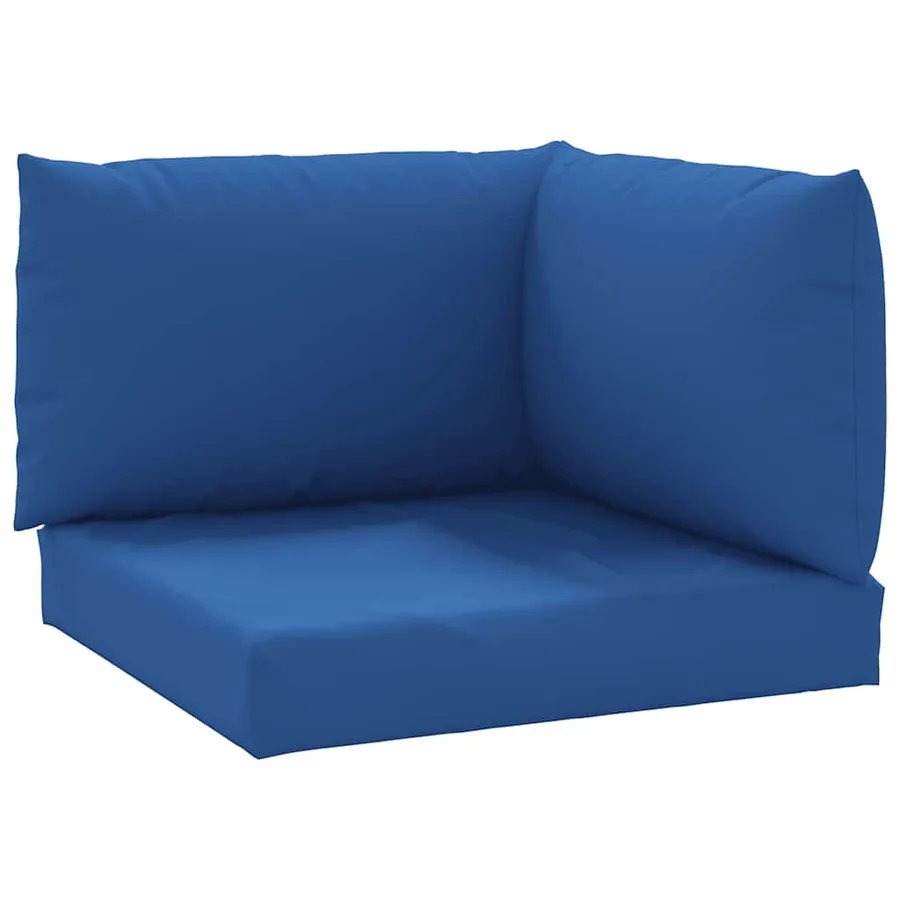 Coussins de palette lot de 3 bleu tissu oxford - 2