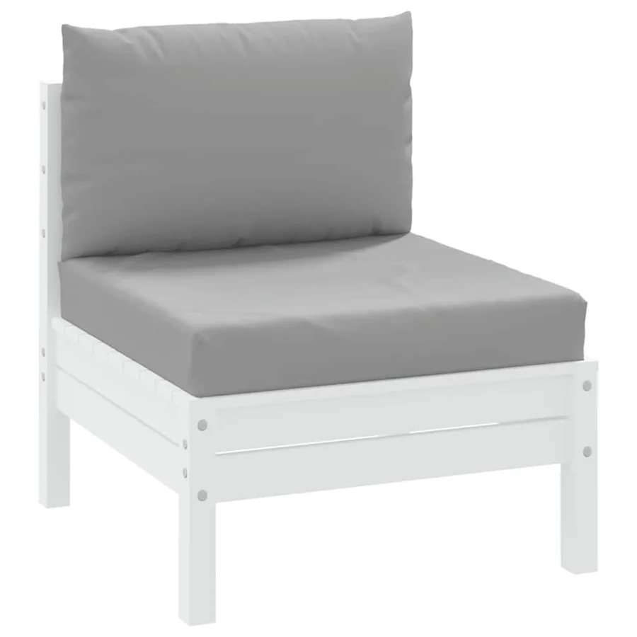 Coussins de palette lot de 2 gris tissu oxford - 3