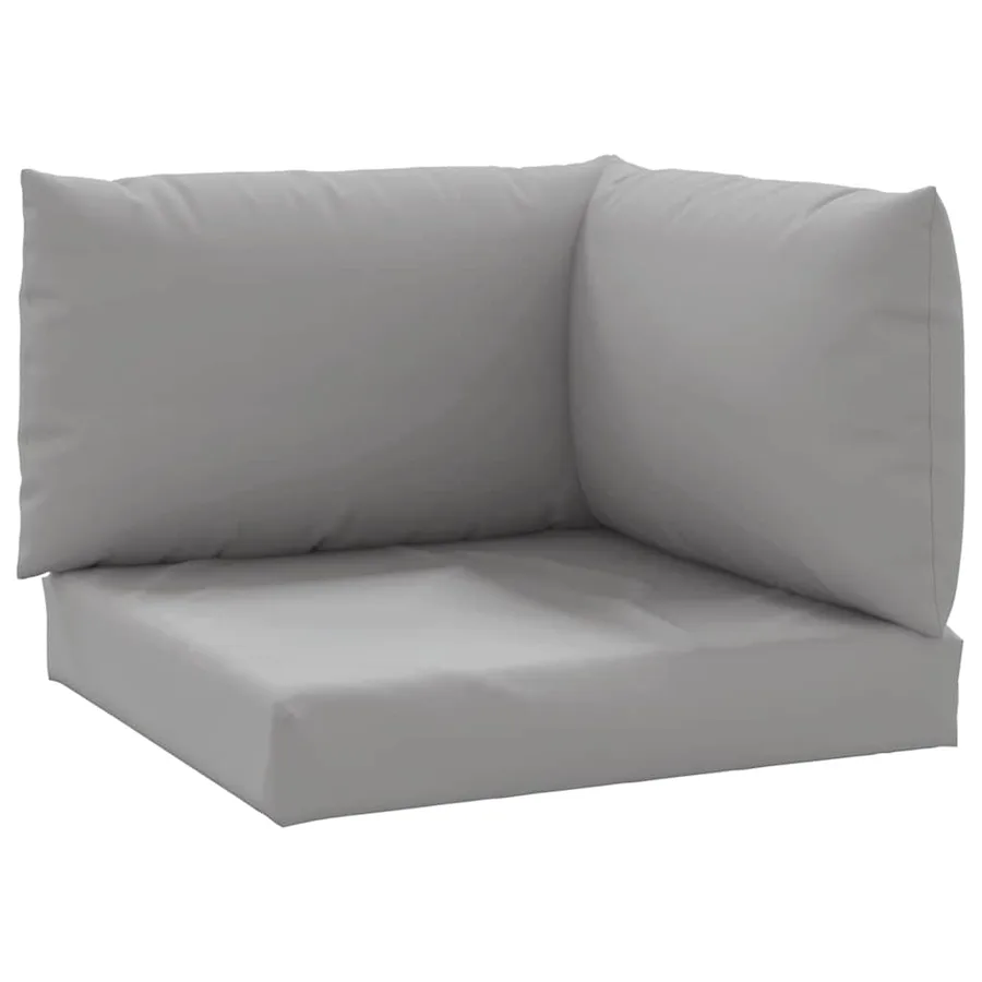Coussins de palette lot de 3 gris tissu oxford - 2