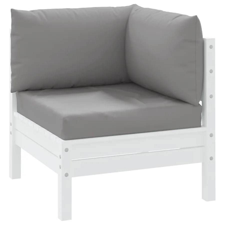 Coussins de palette lot de 3 gris tissu oxford - 3
