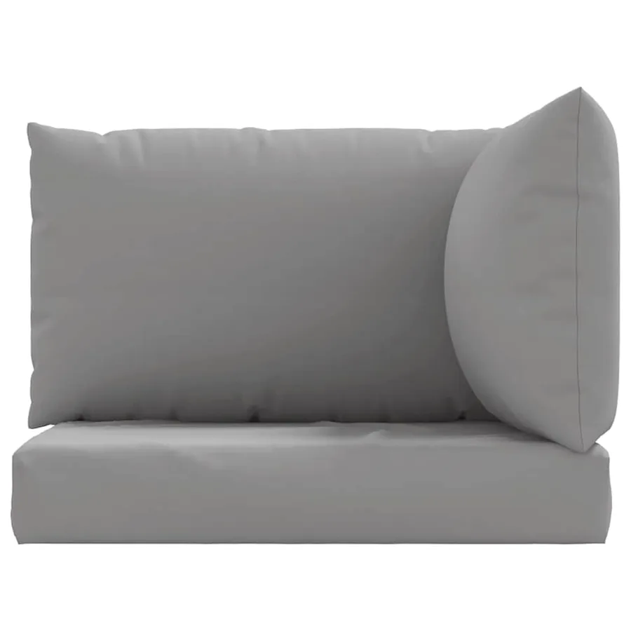 Coussins de palette lot de 3 gris tissu oxford - 4