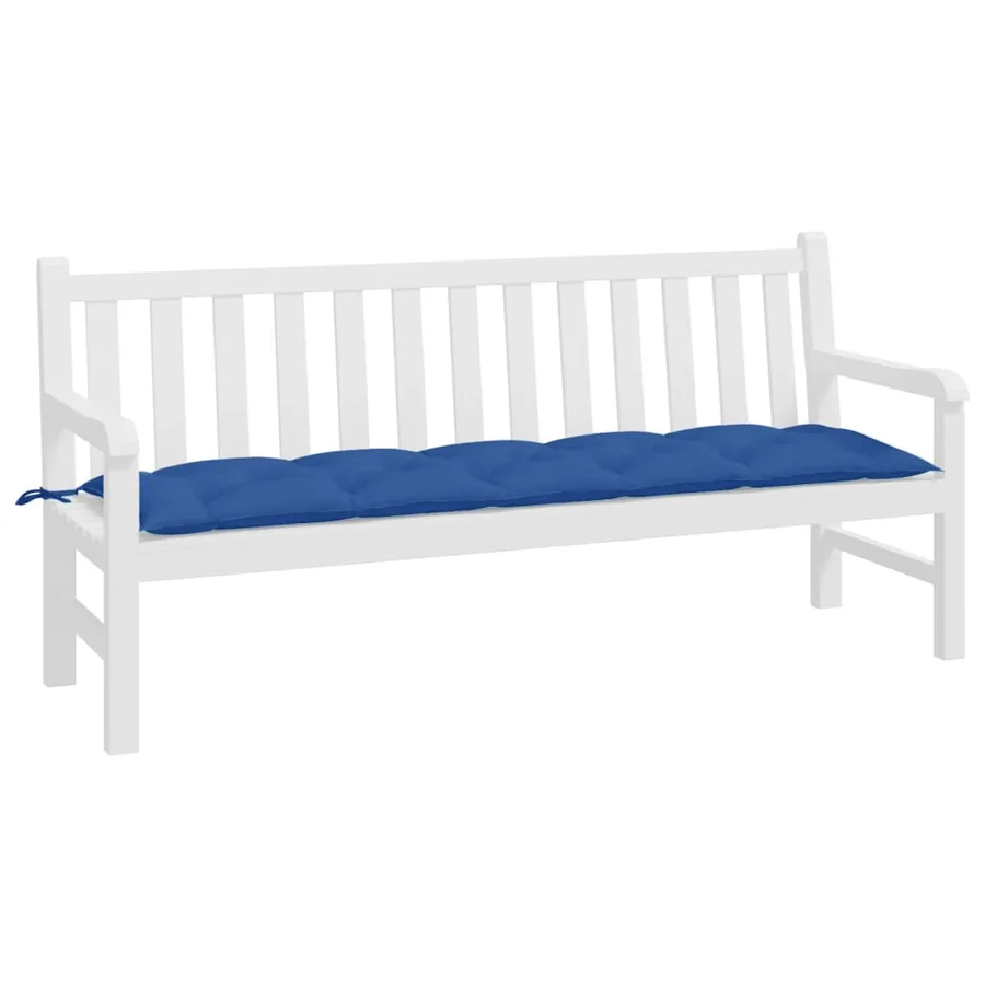 Coussin de banc de jardin bleu royal 180x50x7 cm tissu oxford - 3