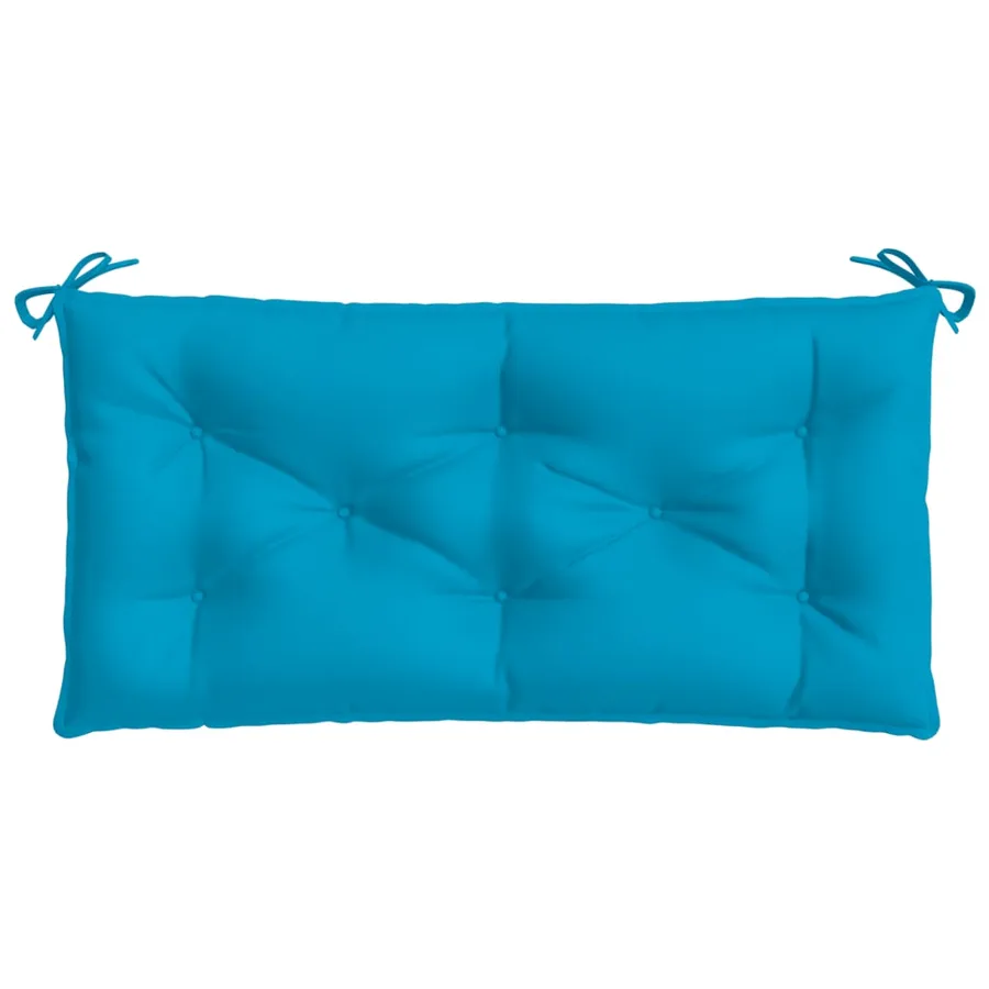 Coussin de banc de jardin bleu clair 100x50x7 cm tissu oxford - 4