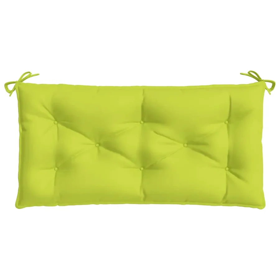 Coussin de banc de jardin vert brillant 100x50x7cm tissu oxford - 4