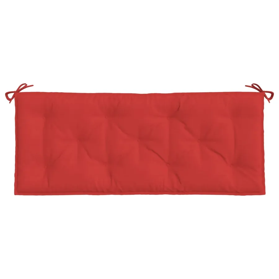 Coussin de banc de jardin rouge 120x50x7 cm tissu oxford - 4
