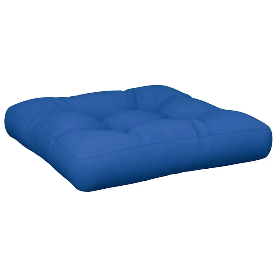 Coussin de palette bleu 58x58x10 cm tissu - 2