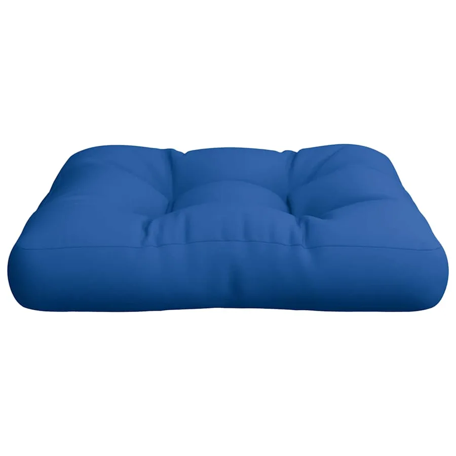 Coussin de palette bleu 58x58x10 cm tissu - 4