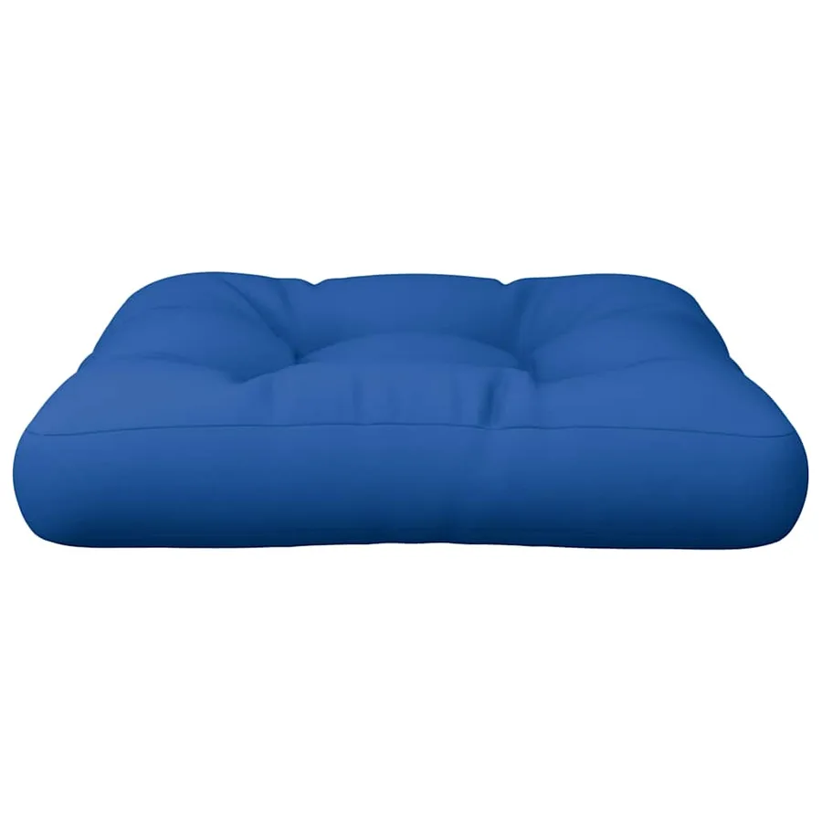 Coussin de palette bleu 58x58x10 cm tissu - 5