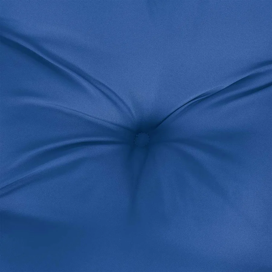 Coussin de palette bleu 58x58x10 cm tissu - 7