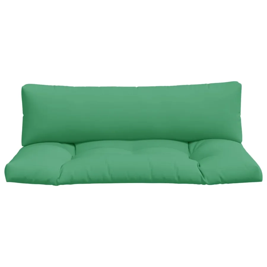 Coussins de palette lot de 2 vert tissu - 4