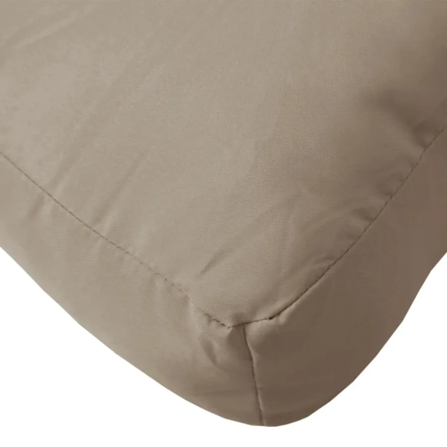 Coussins de palette lot de 3 taupe tissu - 8