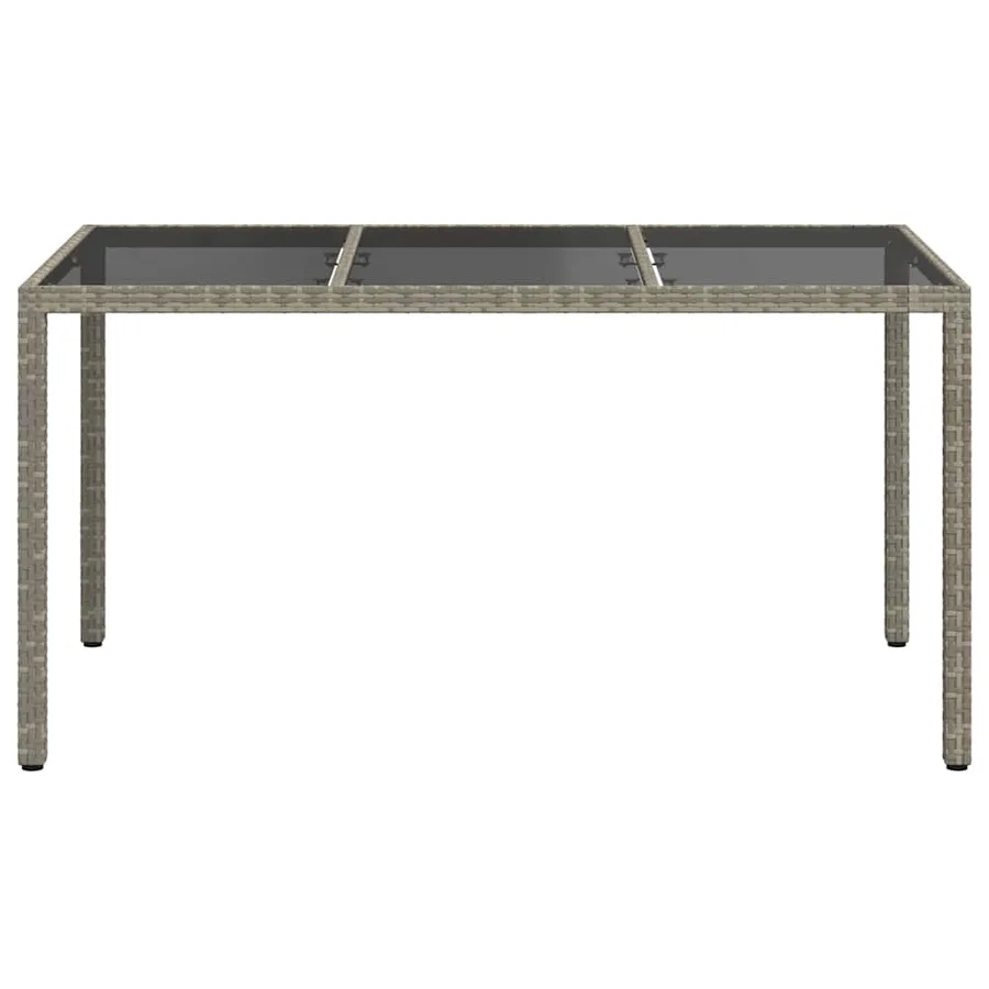 Table de Jardin Gris 150 x 90 x 75 cm polyrotin - 3