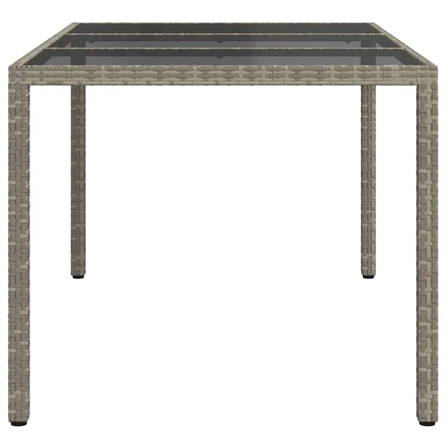 Table de Jardin Gris 150 x 90 x 75 cm polyrotin - 4