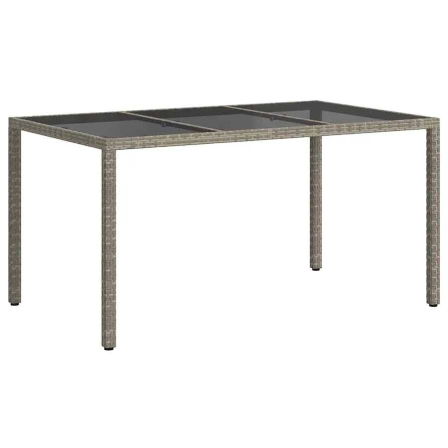 Table de Jardin Gris 150 x 90 x 75 cm polyrotin - 5