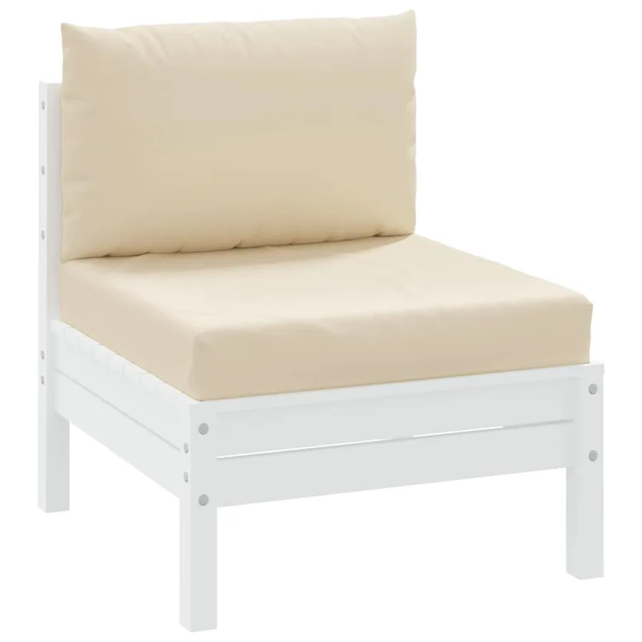 Coussins de palette lot de 2 beige tissu oxford - 3