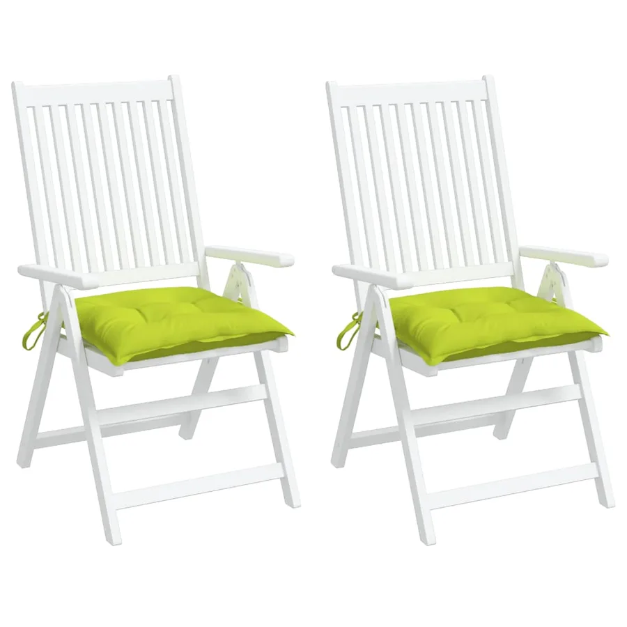 Coussins de palette lot de 2 vert brillant 50x50x7 cm - 4
