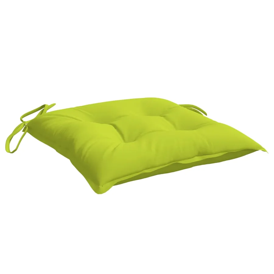 Coussins de palette lot de 2 vert brillant 50x50x7 cm - 5