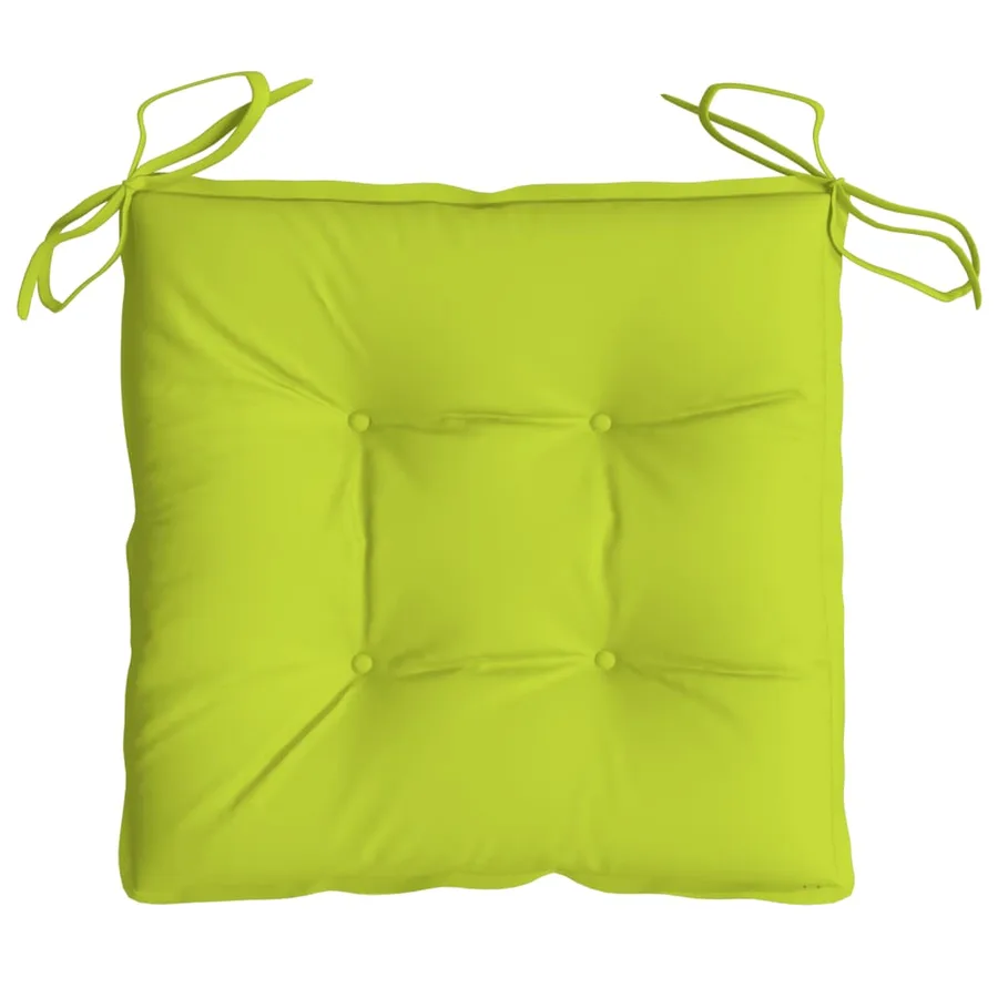 Coussins de palette lot de 2 vert brillant 50x50x7 cm - 6