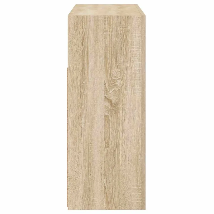 Buffet avec lumières LED chêne sonoma 115,5x30x75 cm - 11
