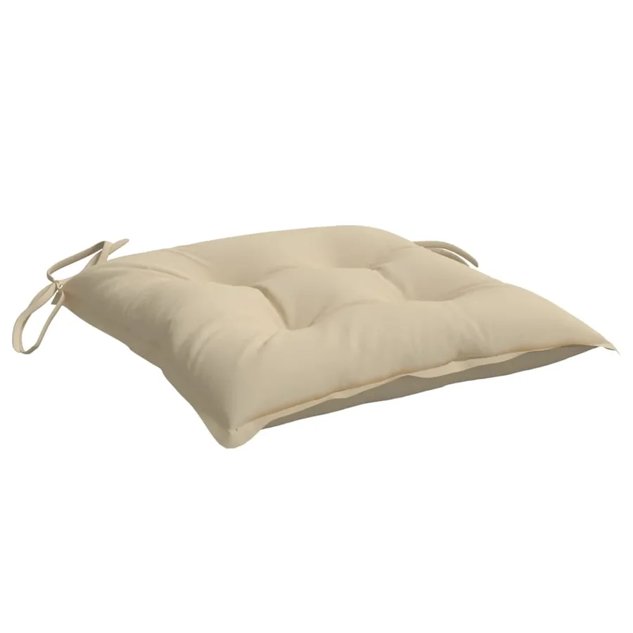 Coussins de palette lot de 2 beige 50x50x7 cm tissu oxford - 5