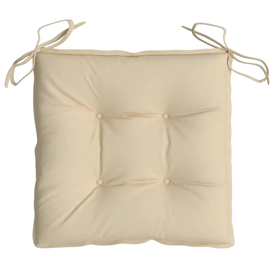 Coussins de palette lot de 2 beige 50x50x7 cm tissu oxford - 6