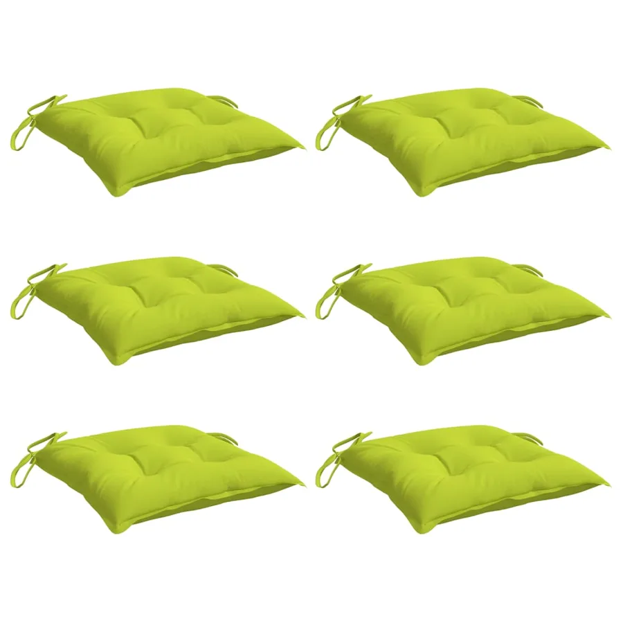Coussins de palette lot de 6 vert brillant 50x50x7 cm - 3