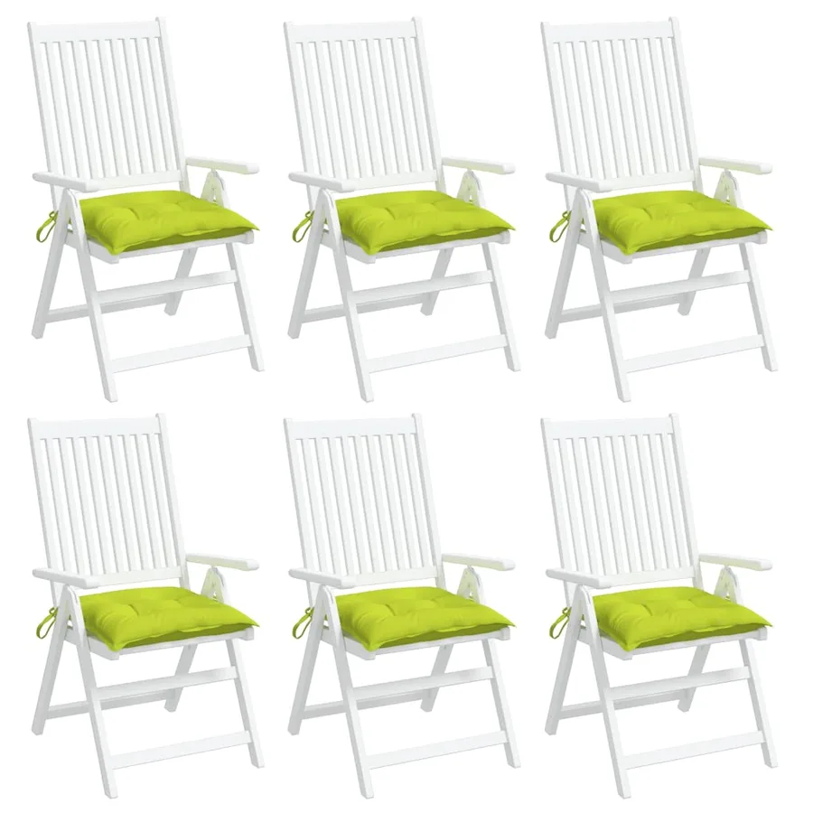Coussins de palette lot de 6 vert brillant 50x50x7 cm - 4