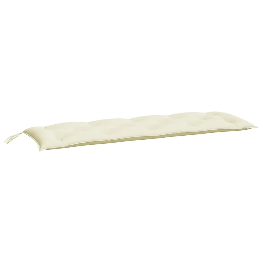 Coussin de banc de jardin crème 150x50x7 cm tissu oxford - 2