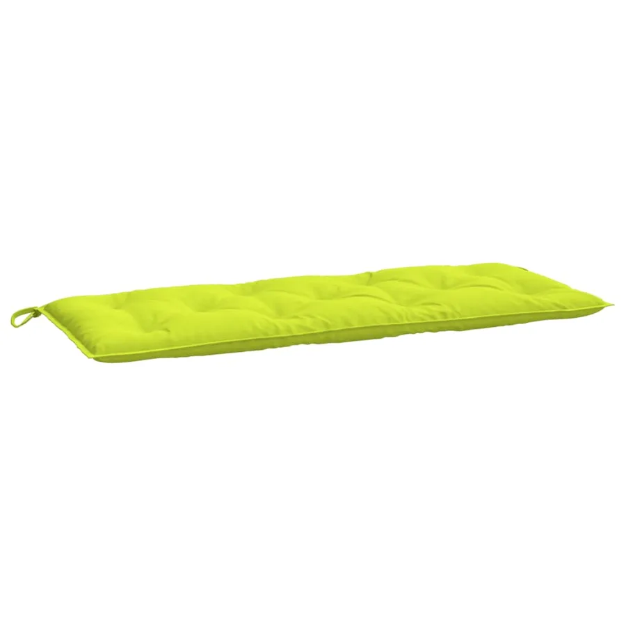 Coussin de banc de jardin vert brillant 120x50x7cm tissu oxford - 2
