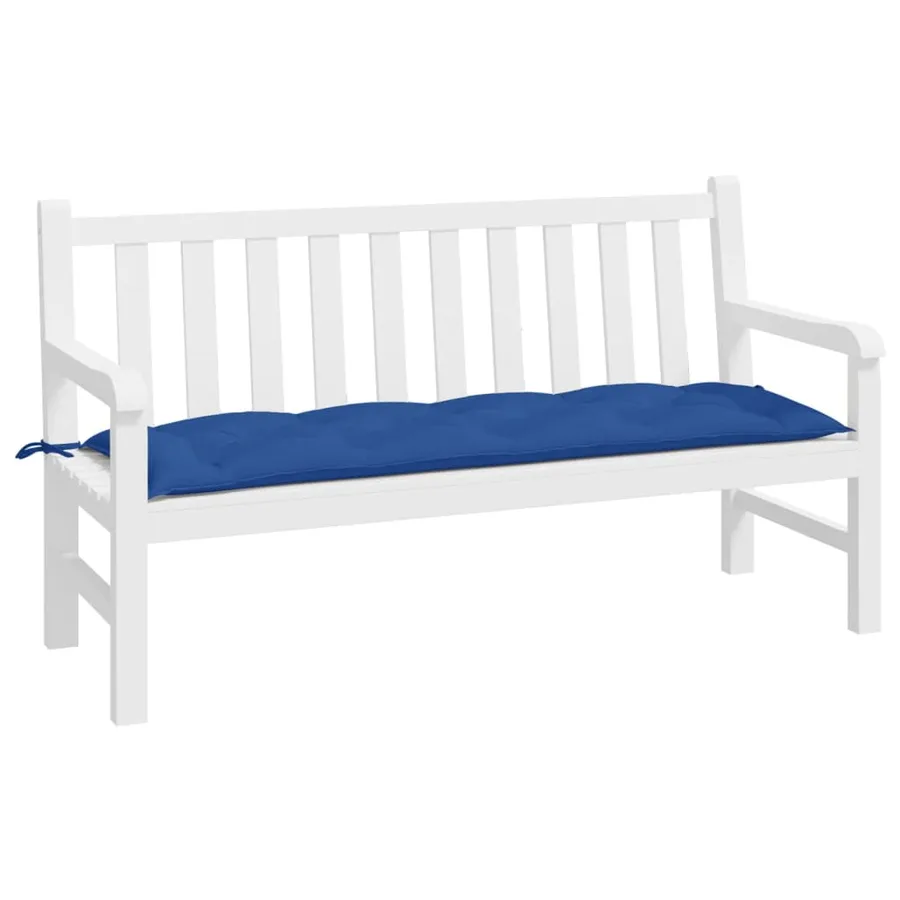 Coussin de banc de jardin bleu royal 150x50x7 cm tissu oxford - 3
