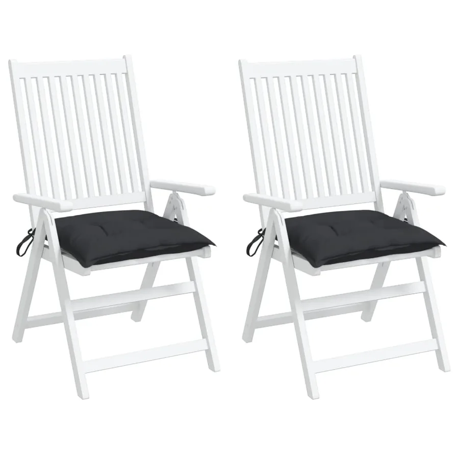 Coussins de palette lot de 2 noir 50x50x7 cm tissu oxford - 4