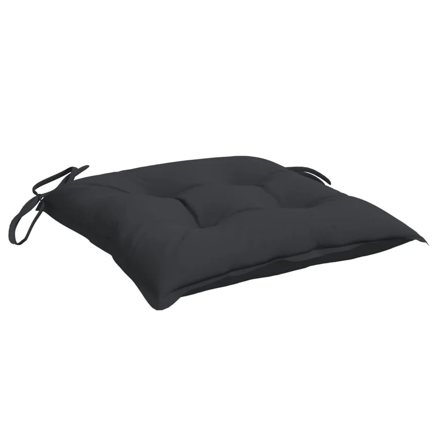 Coussins de palette lot de 2 noir 50x50x7 cm tissu oxford - 5