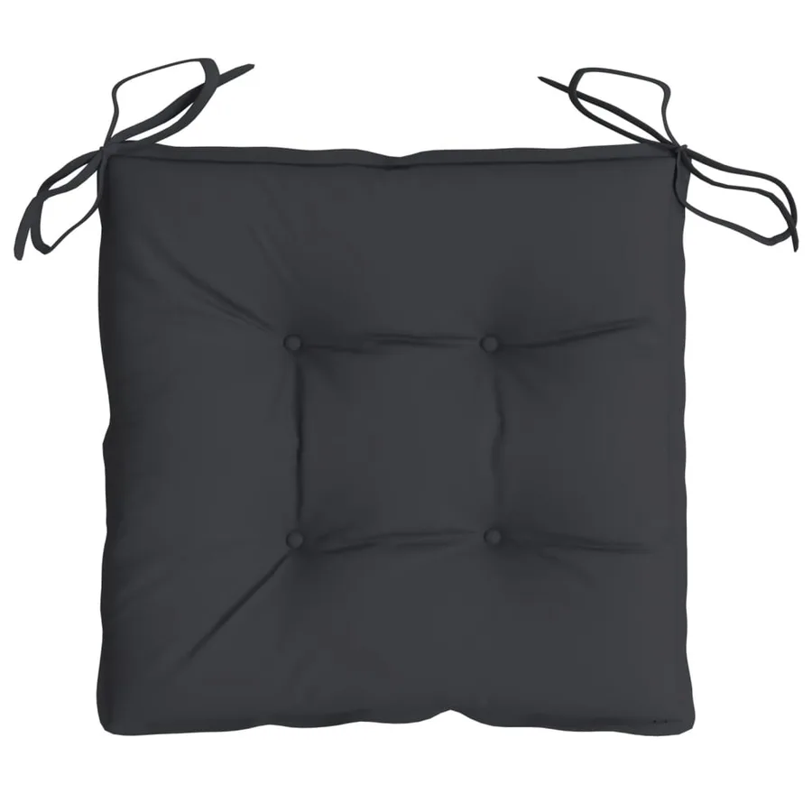 Coussins de palette lot de 2 noir 50x50x7 cm tissu oxford - 6