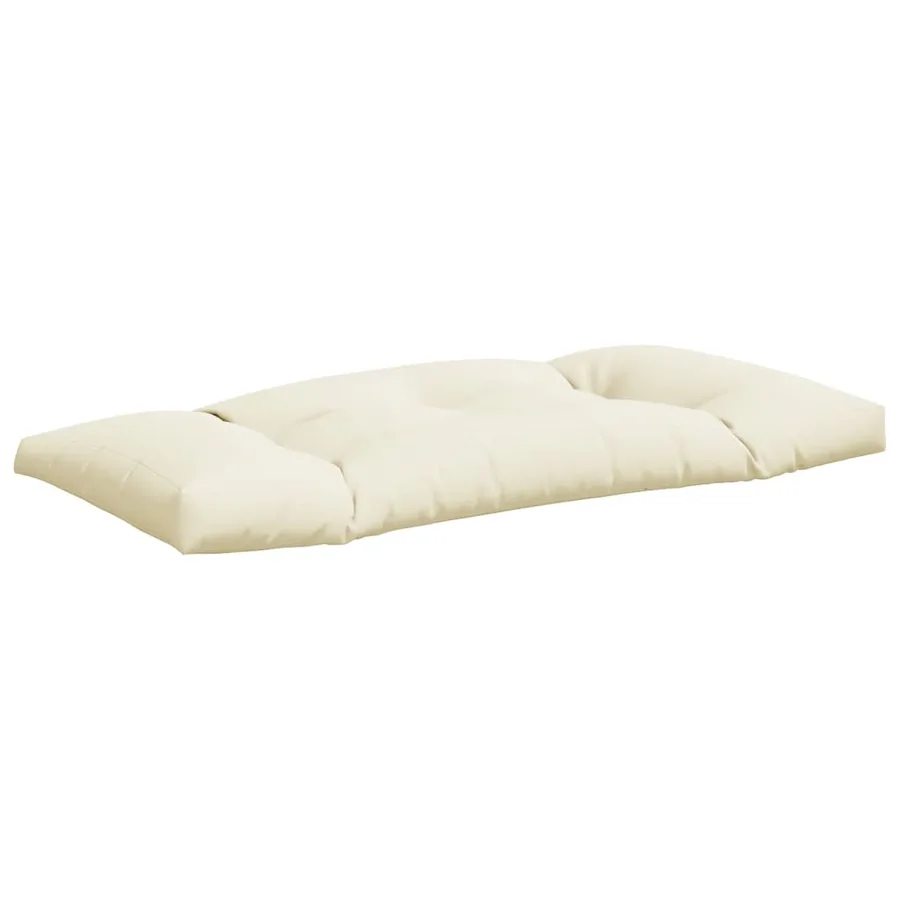 Coussins de palette lot de 3 crème tissu - 5