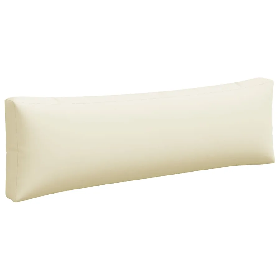 Coussins de palette lot de 3 crème tissu - 6